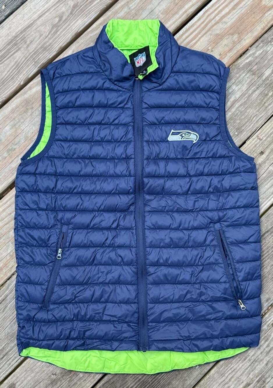 Seattle Seahawks NFL Puffer Vest Size M
